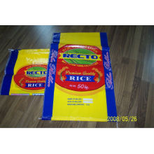 50kg pp bolsas de arroz tejidas